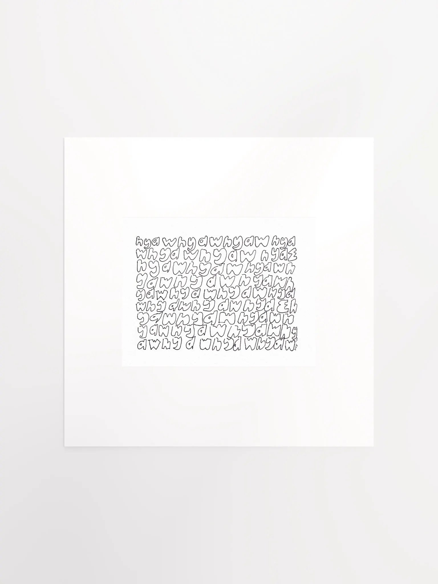 hyaw hyaw hyaw panel card print product image (2)