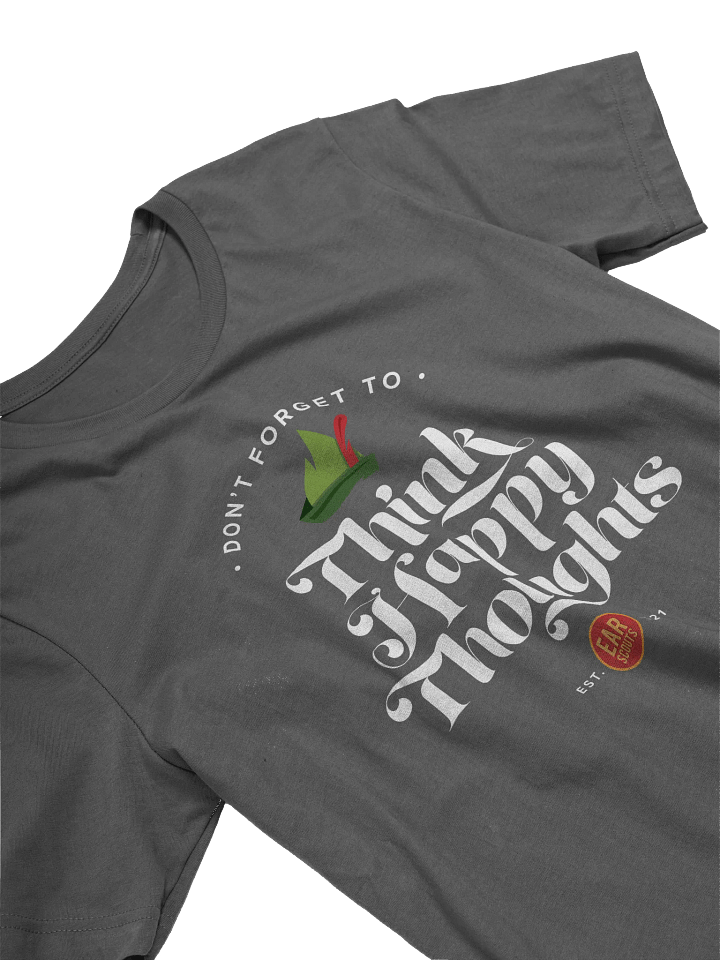 Think Happy Thoughts Tee (Gray) product image (2)