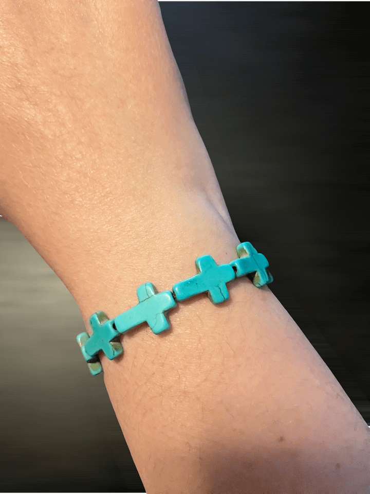 Handmade Turquoise Cross Bracelet product image (2)