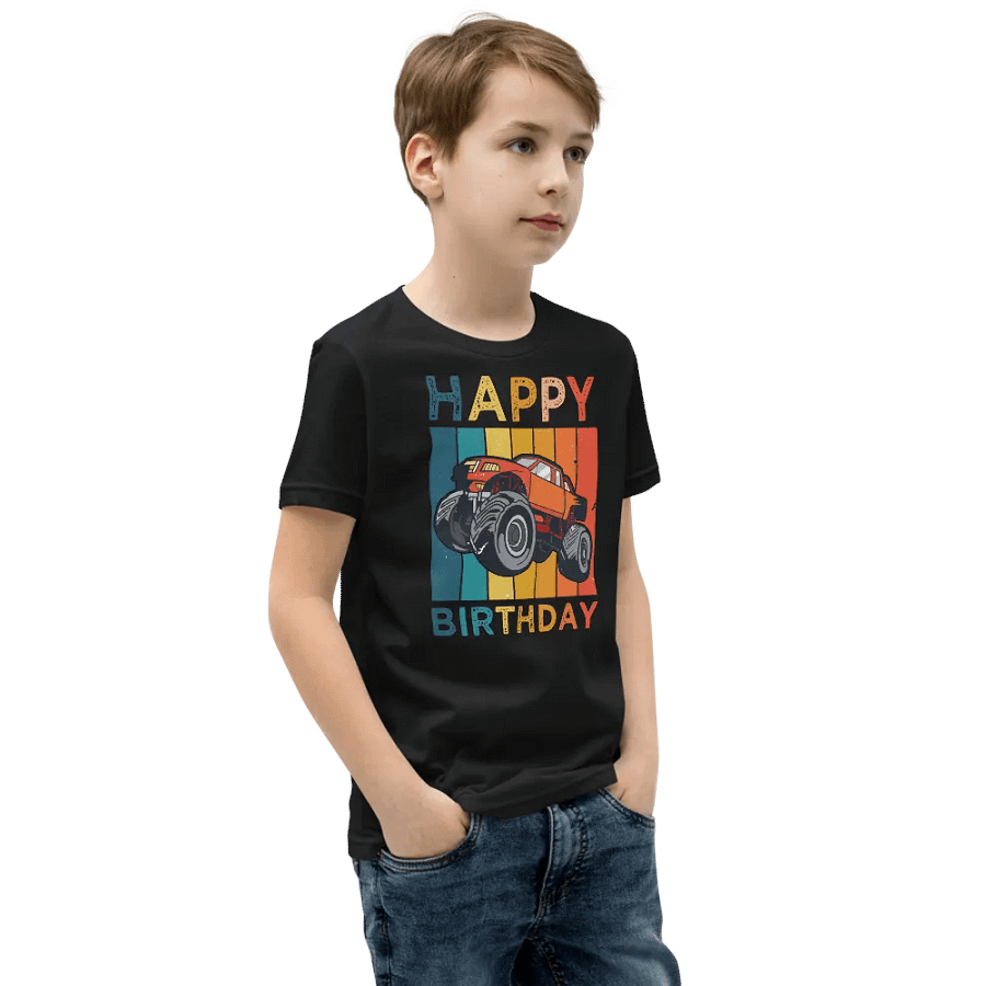 Happy Birthday (Monster Truck) T-Shirt For Kids product image (6)