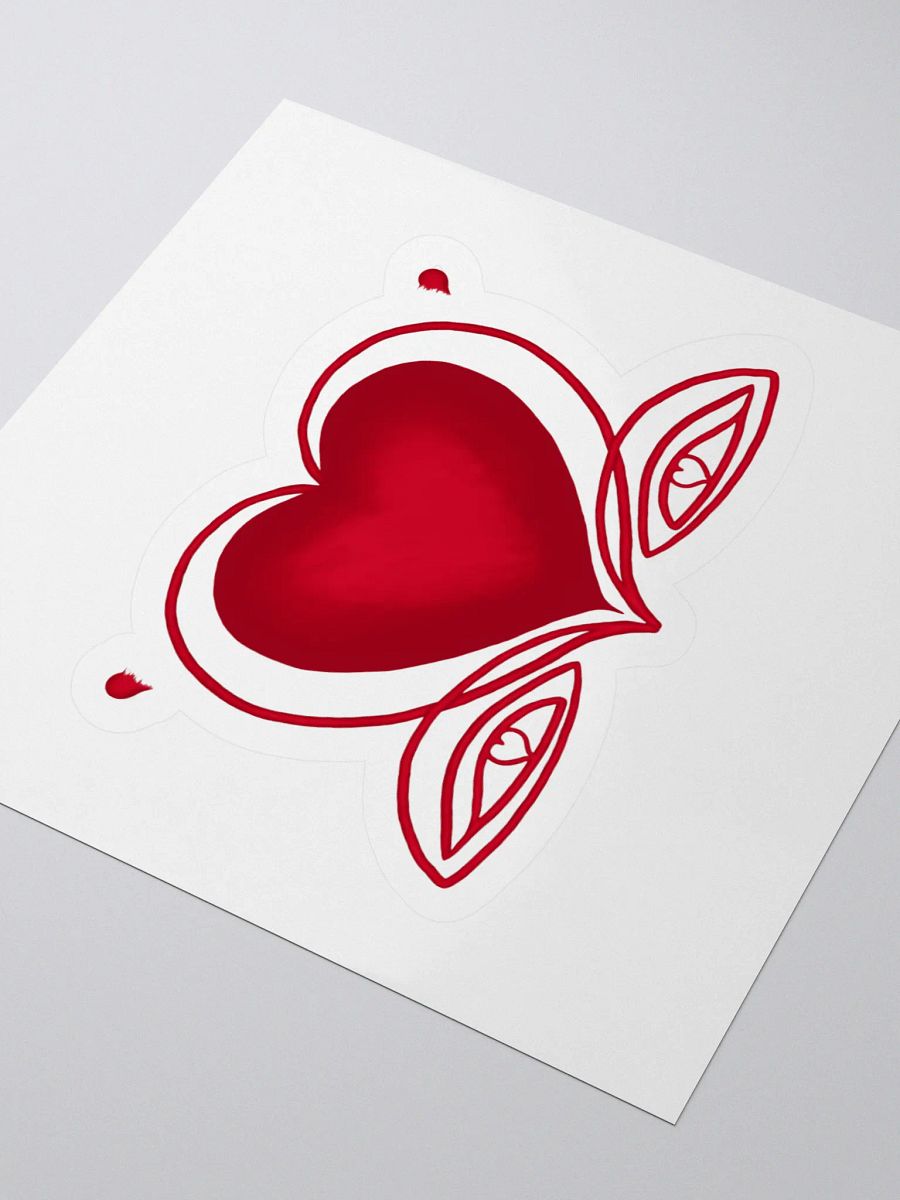 Romantic Heart Kiss Cut Stickers product image (12)