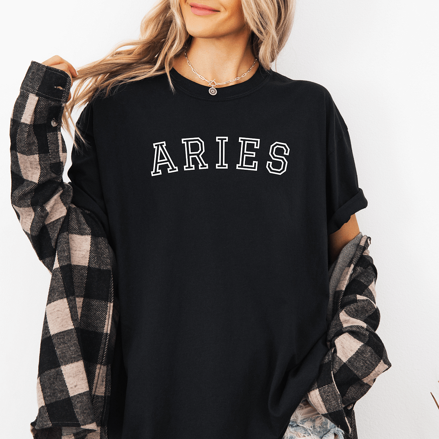 Aries Zodiac Comfort Colors Shirt product image (1)