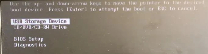 Boot menu and it's options