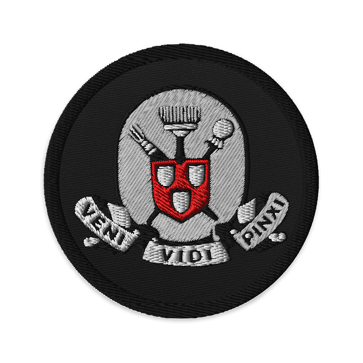 I Came, I Saw, I Painted - Embroidered Patch (Round) product image (1)