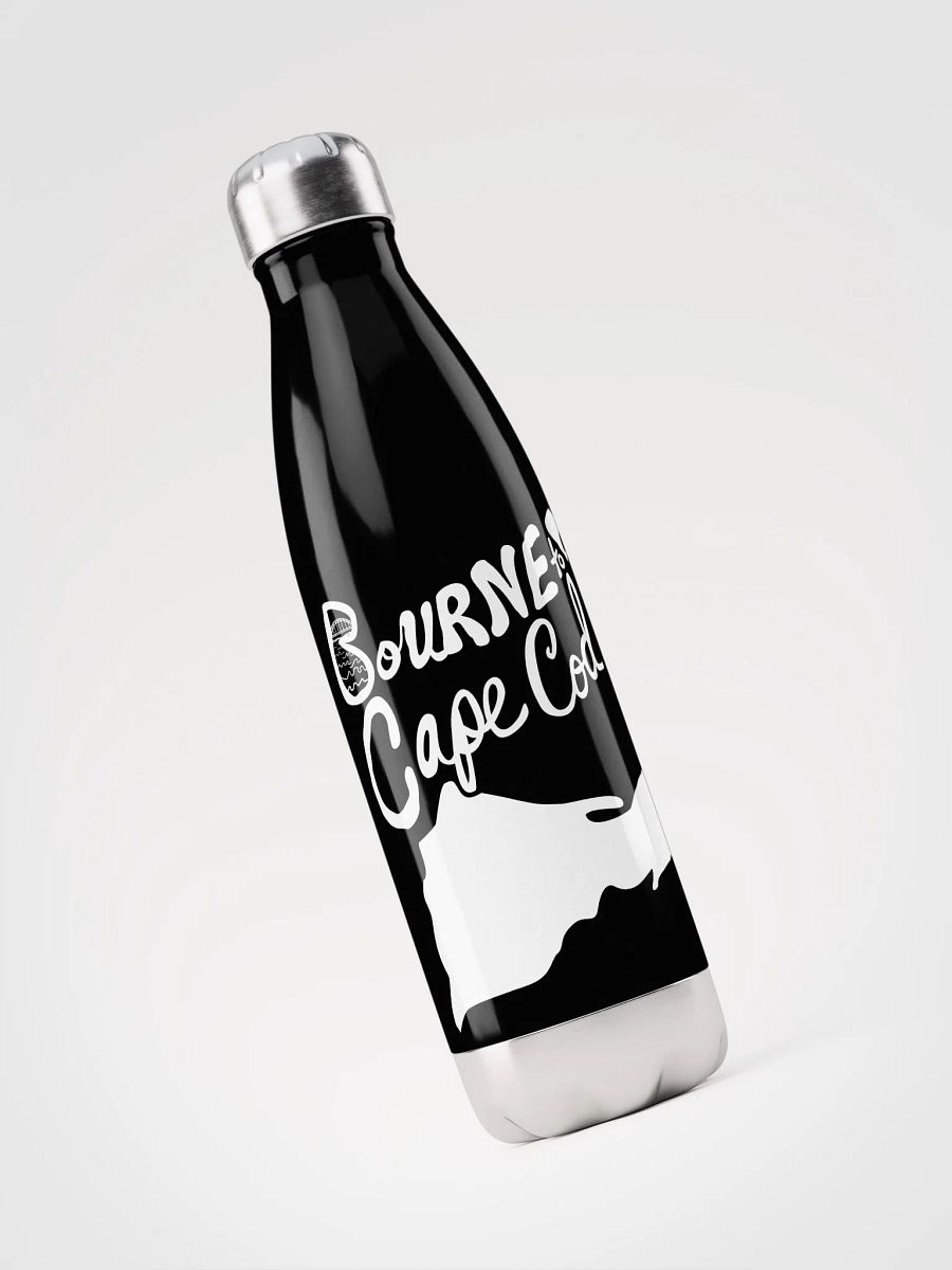 BOURNE to Cape Cod™ | Stainless Bottle | White on Black 💧 product image (3)