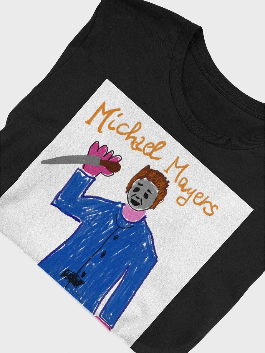 🔪 "MAYERS" CreepyKids Girl Horror Halloween Slasher Tee Art Print🎃 product image (5)