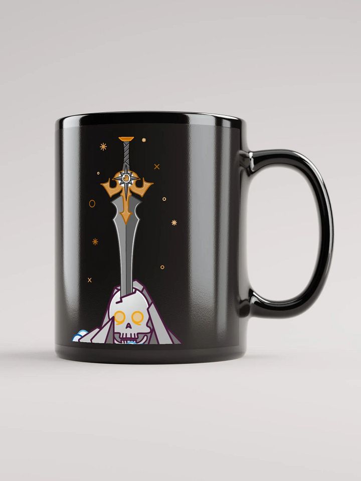 Sword in the Skull - Argent Variation - Black Glossy Mug product image (1)