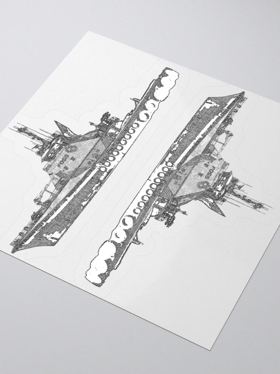 1 Foss Tugboat Sketch Kiss Cut Stickers product image (12)