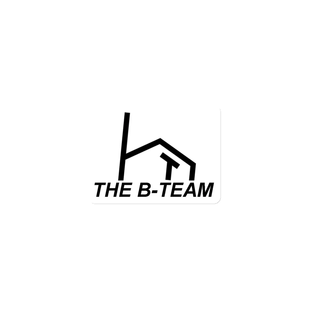 B-Team Black On White Magnet product image (1)