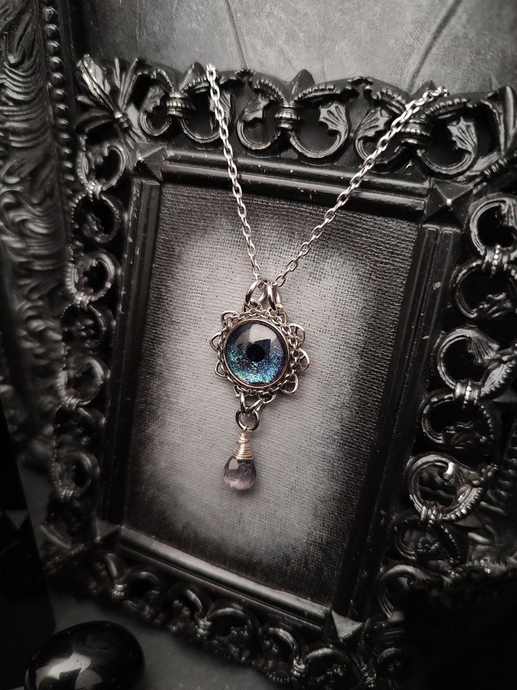 Eye Painted Amulet - SeaMist product image (2)