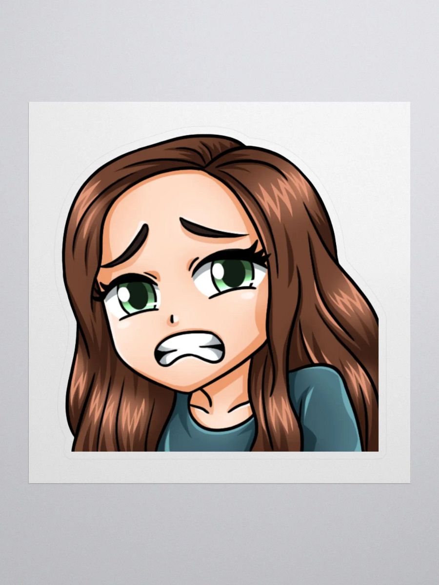 Anna Cringe Emote Sticker product image (1)