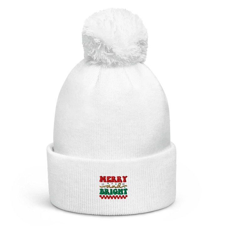 MERRY and BRIGHT Pom-Pom Beanie product image (5)