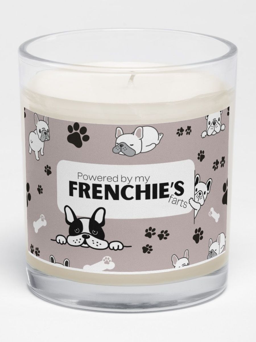 Happy Mother's Day To A Frenchie Mom: Unscented Soy Candle - Powered By My Frenchie's Farts product image (2)