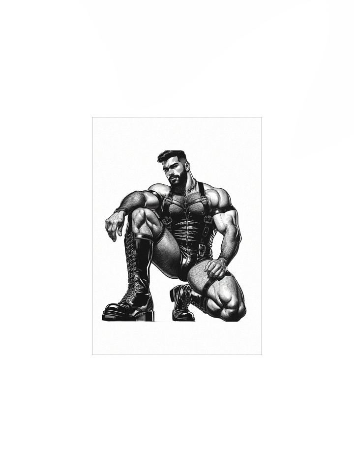 Gay Leather Wall Art Top Man Leder Pride Daddy Tom of Finland Tribute Graphic Design Poster product image (1)