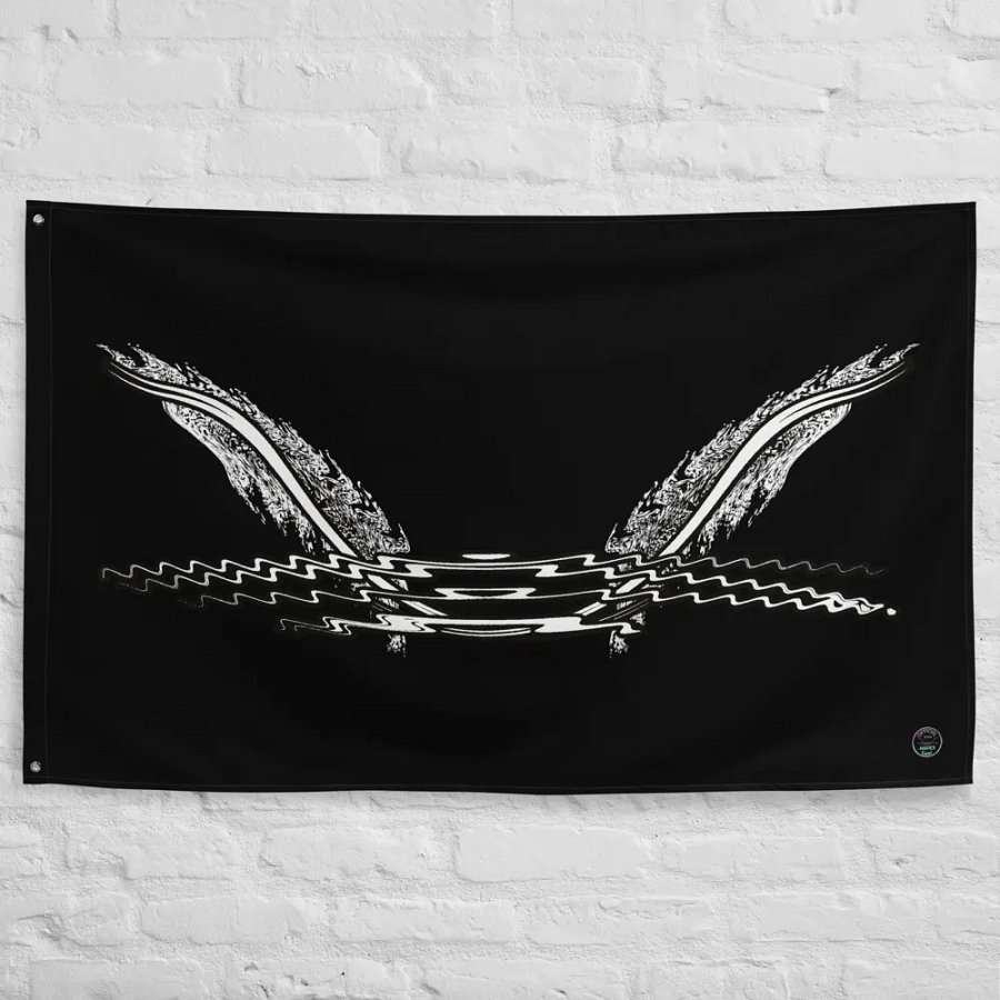 Flag - Black - HApex Gear White Logo product image (10)