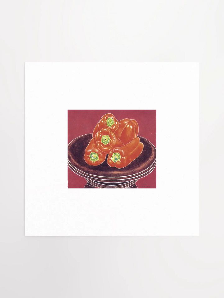Red Peppers Piano Stool Print product image (2)