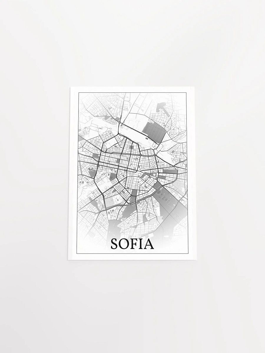 Sofia, Bulgaria, city map print product image (20)