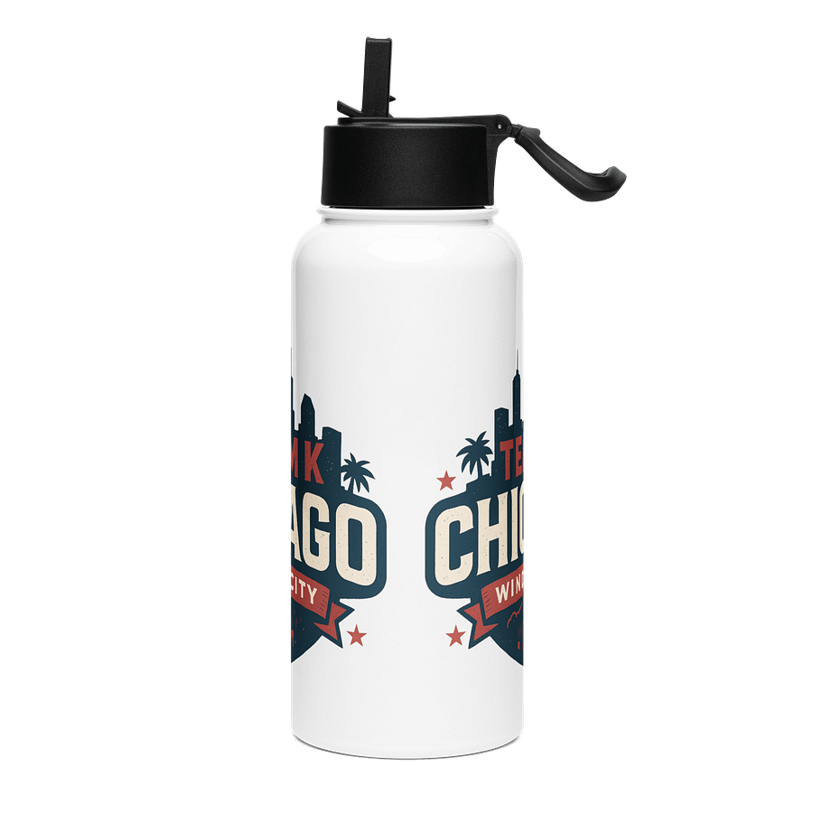 Team K Chicago Stainless Steel Water Bottle with a Straw Lid product image (3)