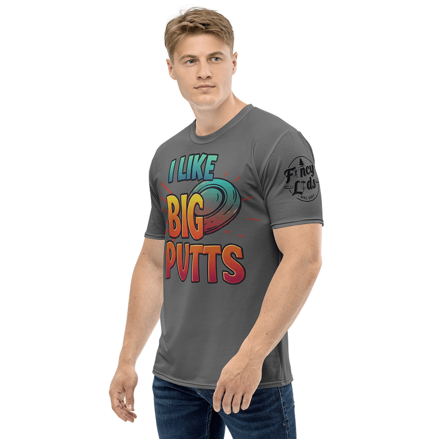 Fancy Lads Men's Grey T-Shirt "I Like Big Putts" product image (3)