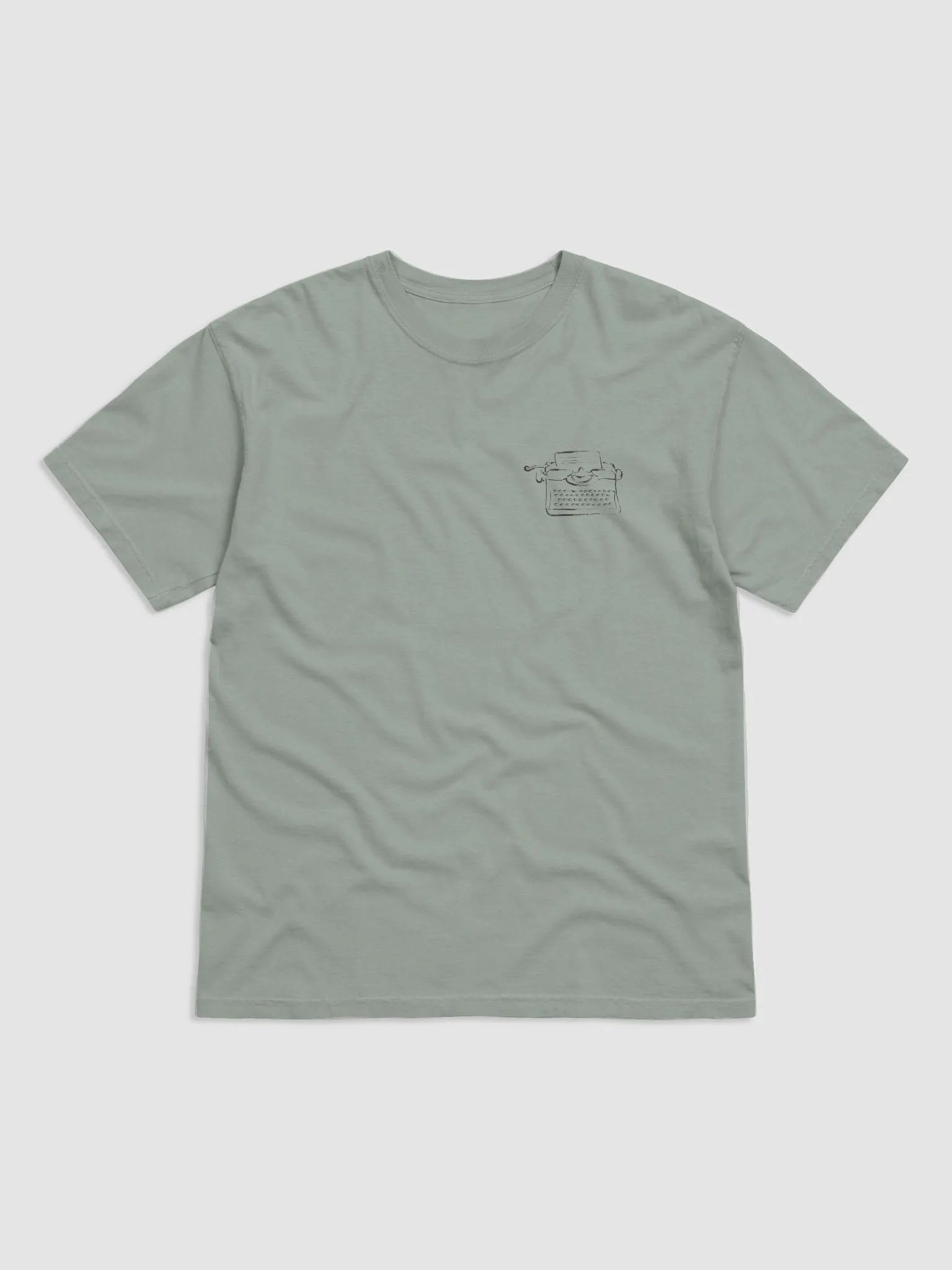 Writer's Typewriter T-Shirt (Light) product image (1)
