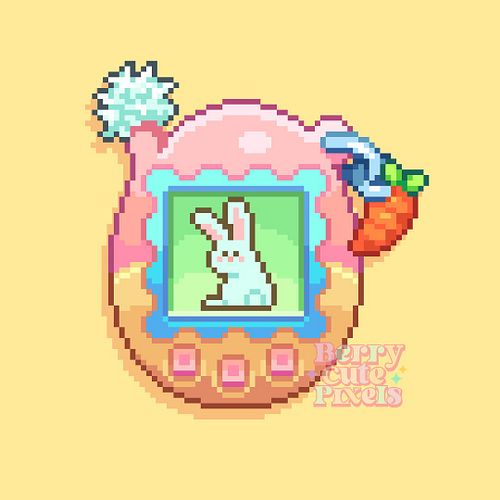 The next tamagotchi friend is the rabbit🐇
Stickers are available now in my store! Link in bio

#pixelart #pixelartaesthetic #...