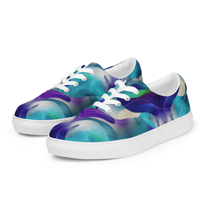 Ethereal Waves Women's Canvas Shoes product image (2)