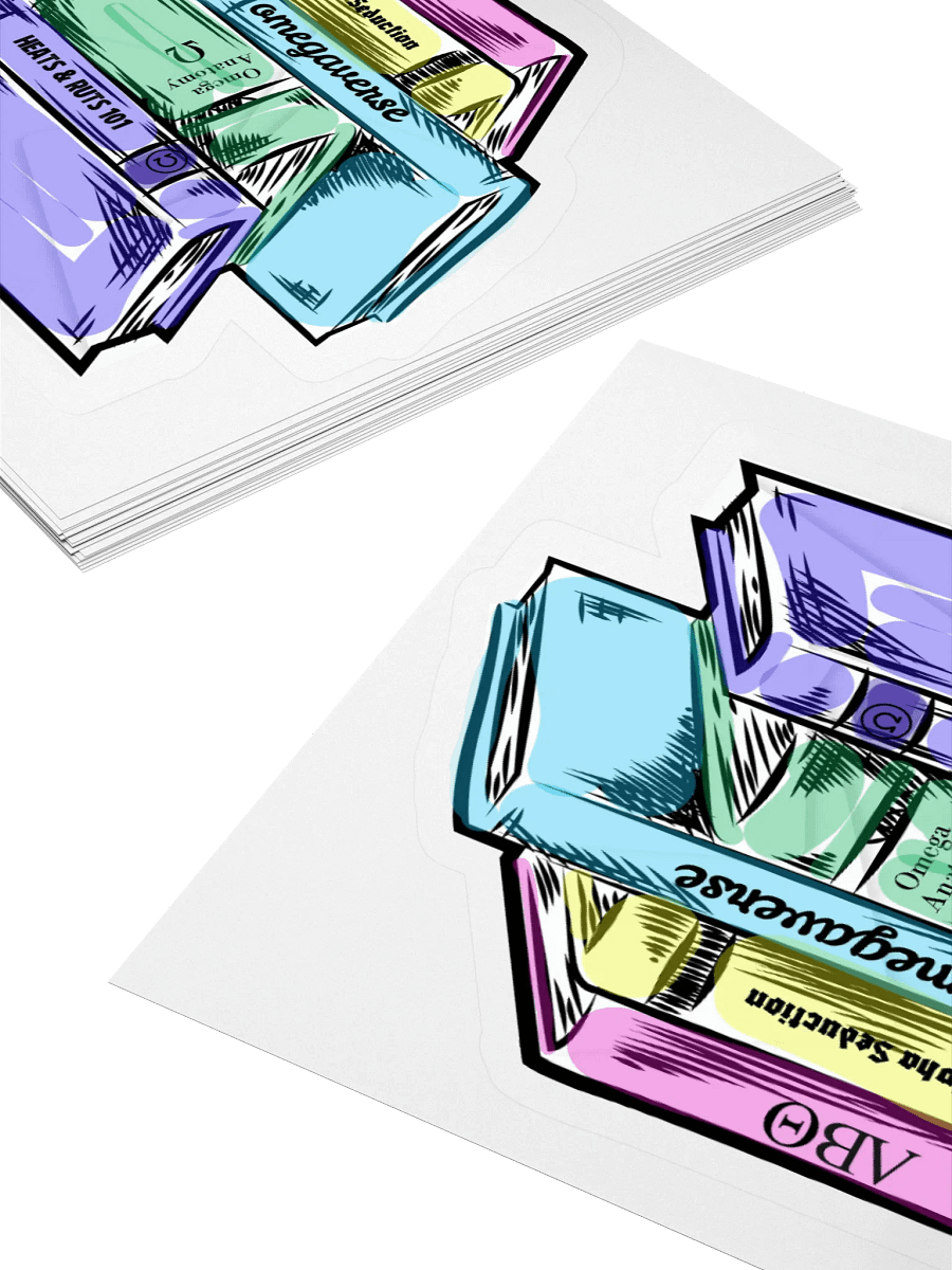 Omegaverse Books Sticker product image (7)
