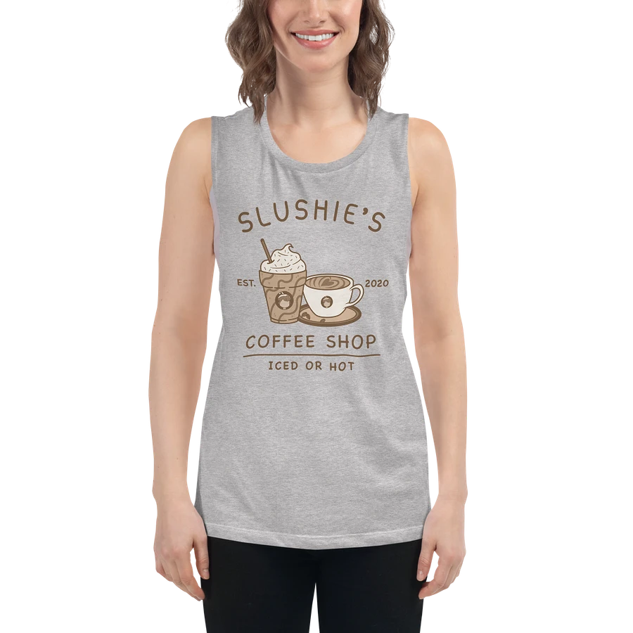 Slushie's Coffee Shop (Brown) | Women's Muscle Tank product image (5)