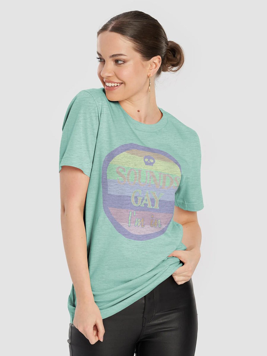 Sounds Gay T-Shirt (Lilac Design) product image (6)
