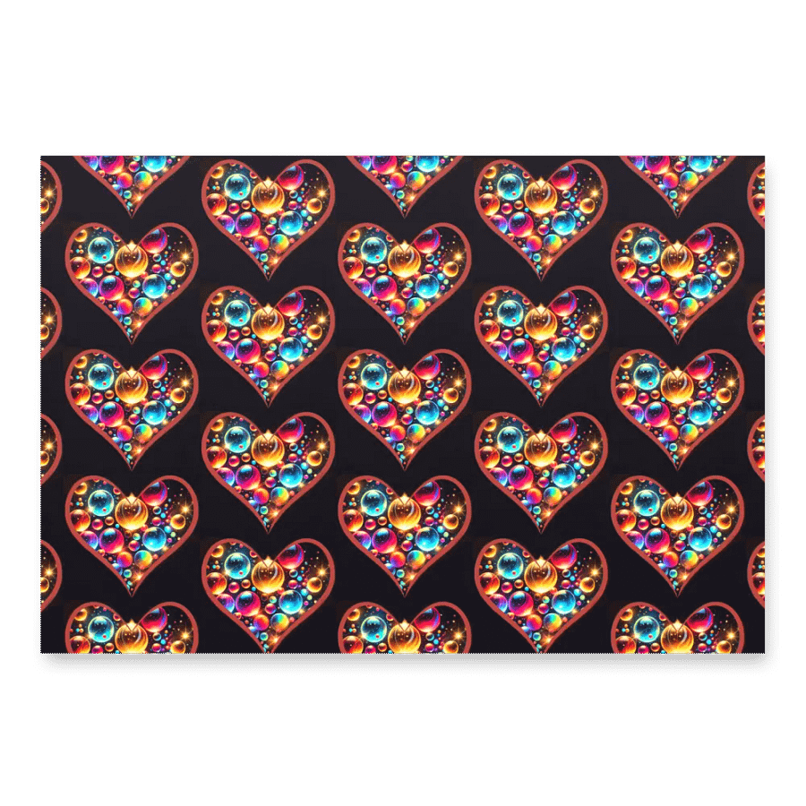 Ornate Hearts Wrapping Paper Set product image (1)