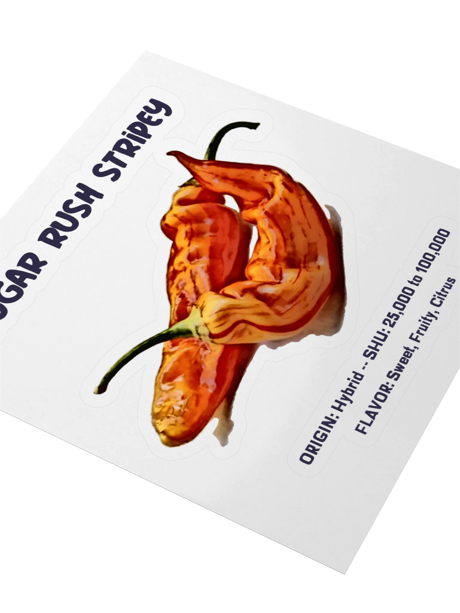 Sugar Rush Stripy Pepper Sticker product image (3)