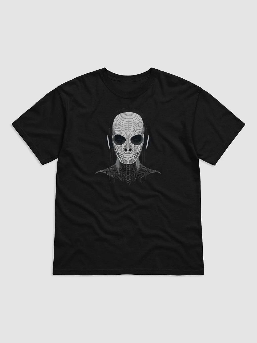 Cool Alien in Headphones T-Shirt – Funky Sci-Fi Music Tee product image (3)