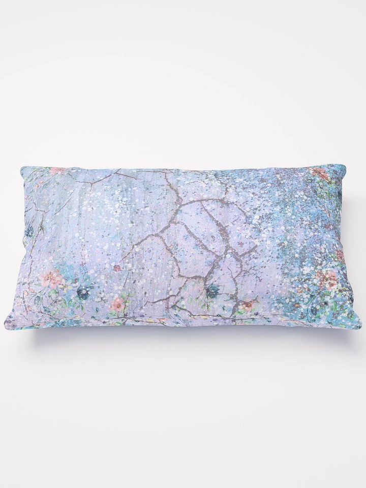 Pretty Grungy Floral Themed Pilow (blue-ish) product image (3)