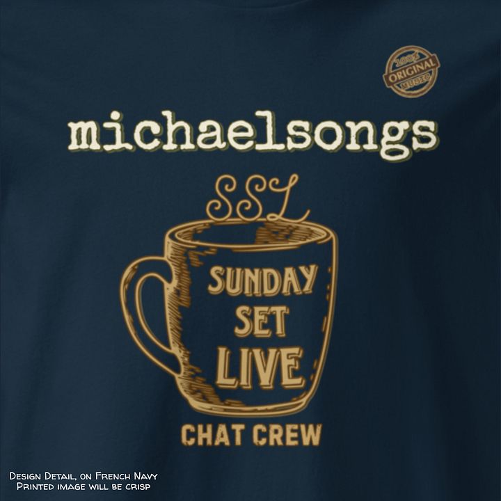 organic tee w/Sunday Set Chat Crew logo product image (2)