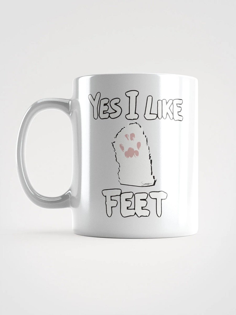 I LIKE FEET White Gloosy Mug product image (1)