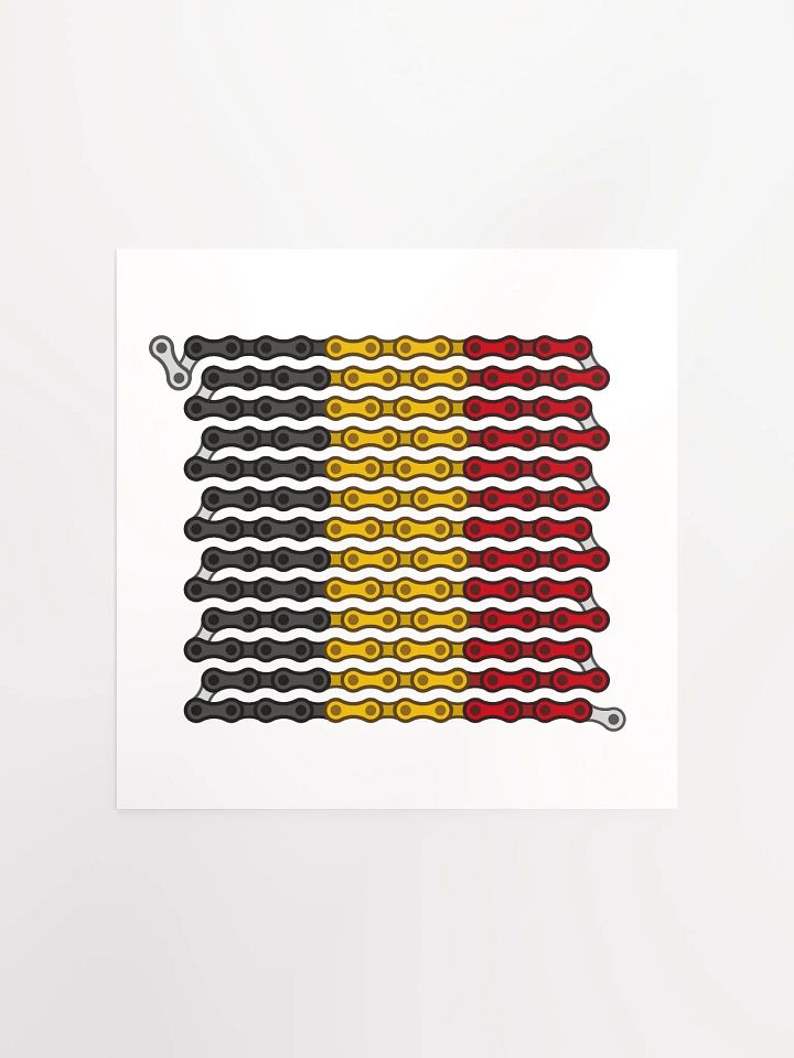 Belgium Bike Chain Flag Poster product image (1)