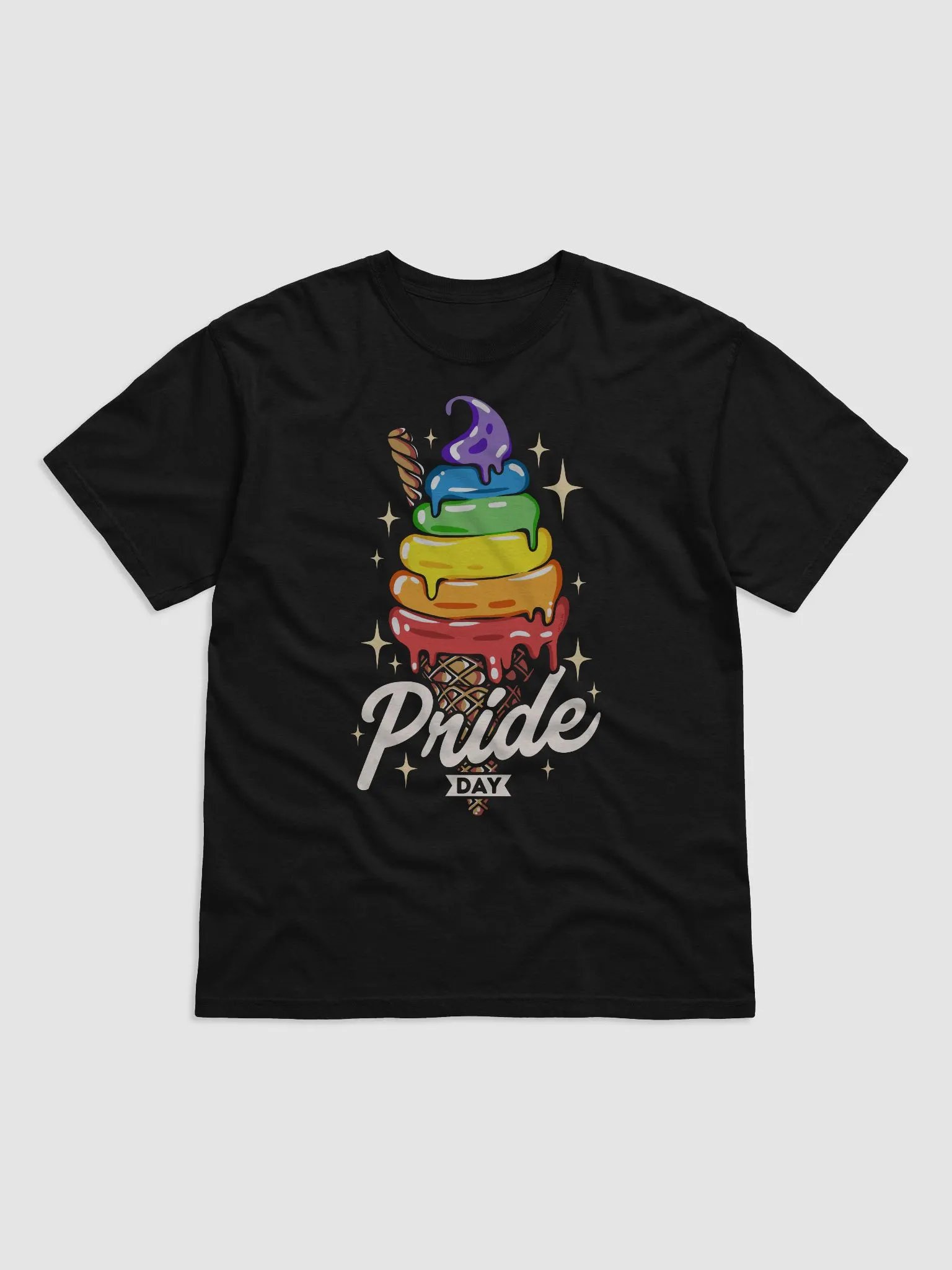 Rainbow Pride Ice Cream T-Shirt product image (6)