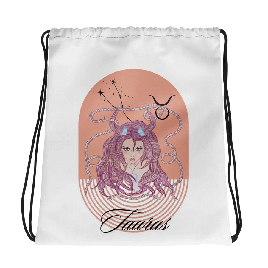 Reach for the Stars: Adorable Horoscope Drawstring Bag - Taurus product image (2)