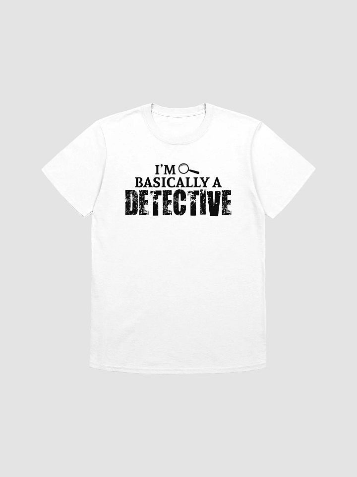 Mens Basically A Detective (White) product image (1)