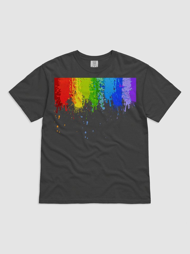 Rainbow Splatter Pride T-Shirt product image (1)