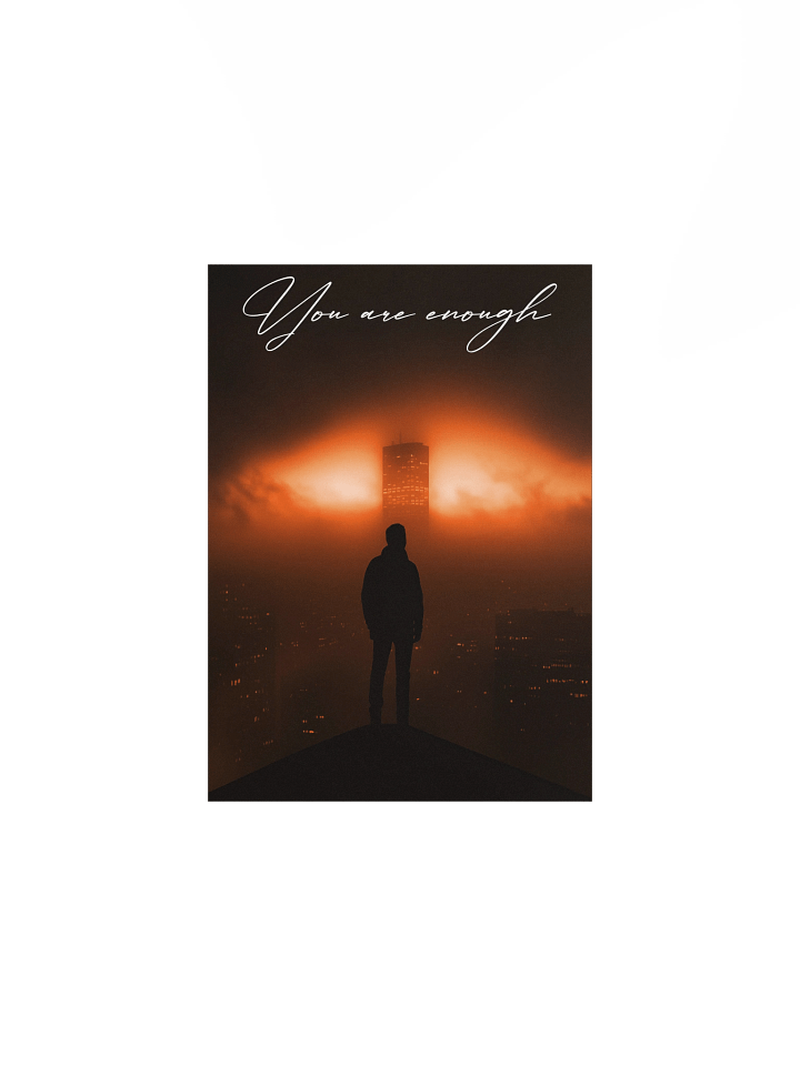 "You are enough" Handwritten Matte Poster product image (1)