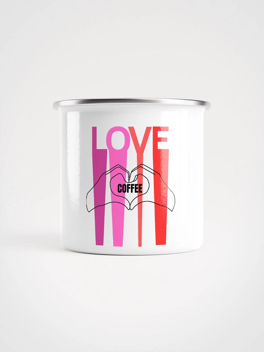 Love & Coffee Enamel Mug product image (1)