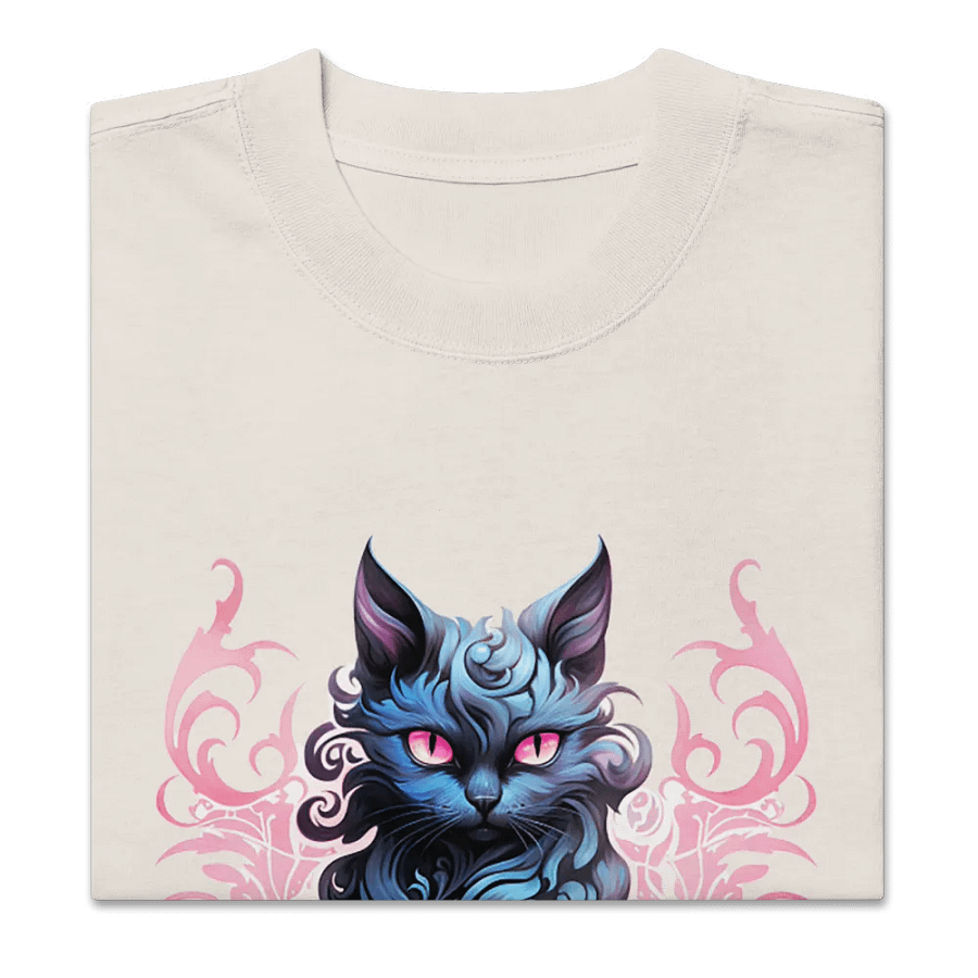 Pastel Halloween Black Cat T-Shirt product image (2)