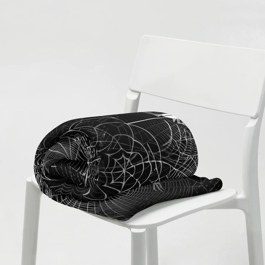 Black and White Spider Webs Throw Blanket product image (19)