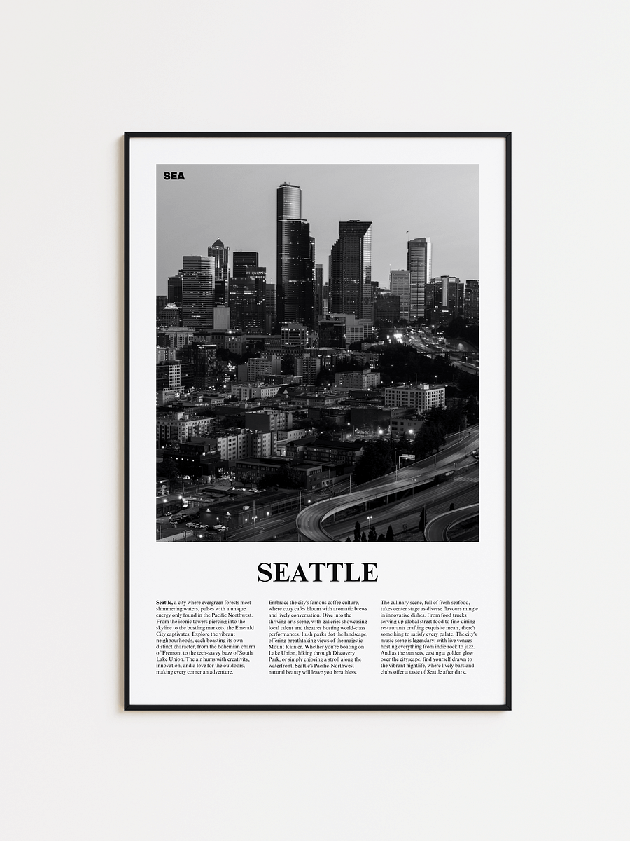 Seattle 04 Newspaper Poster product image (1)