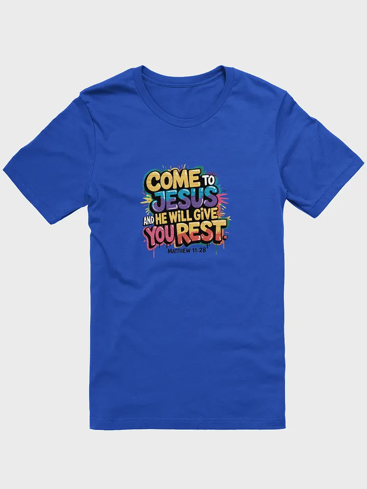 Matthew 11:28 tee unisex product image (4)