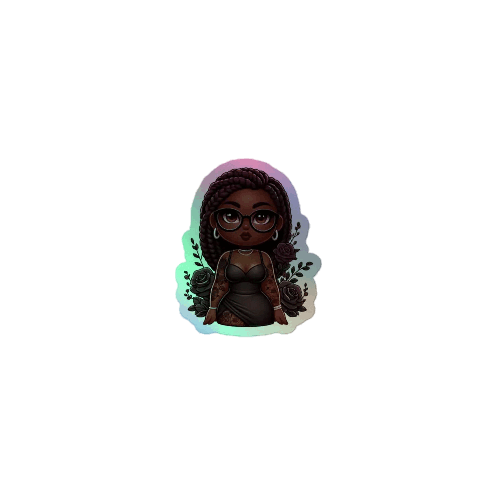 Rose Noir Holographic Sticker Set product image (1)