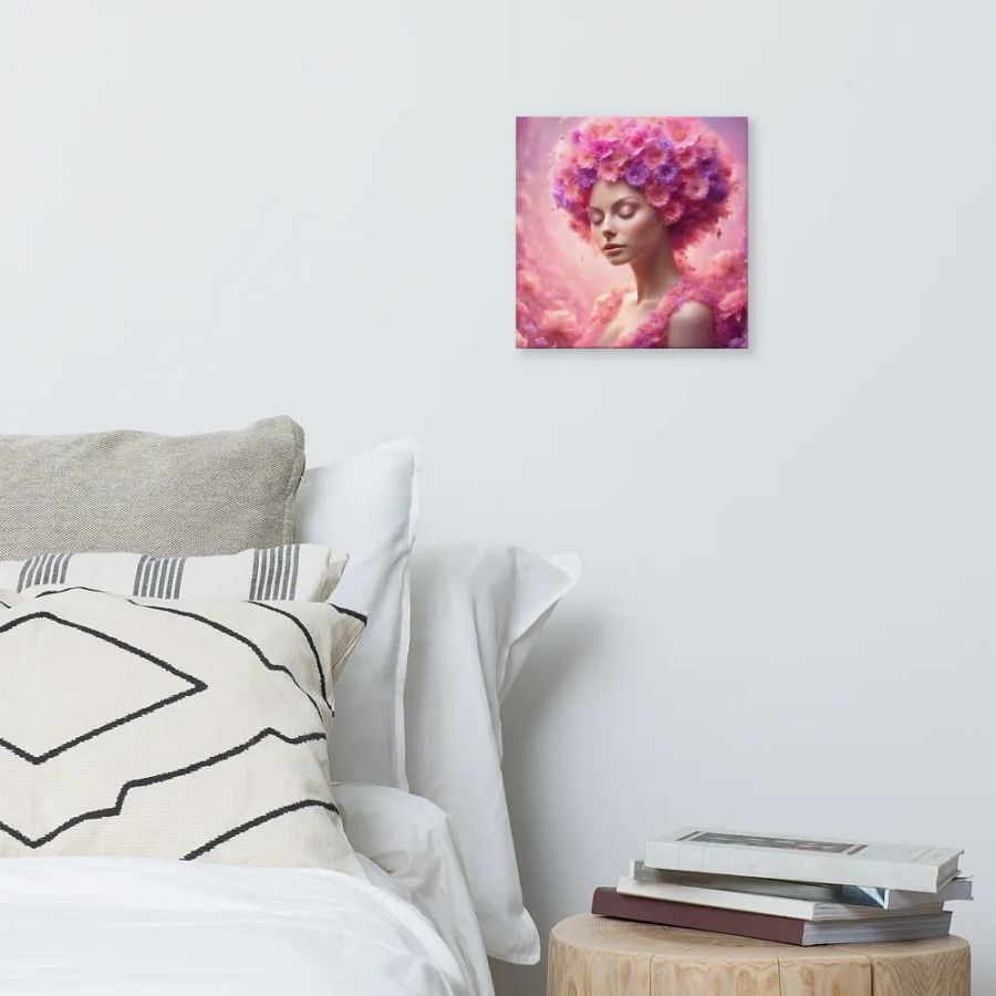 Pink Flower Girl Wall Art product image (7)