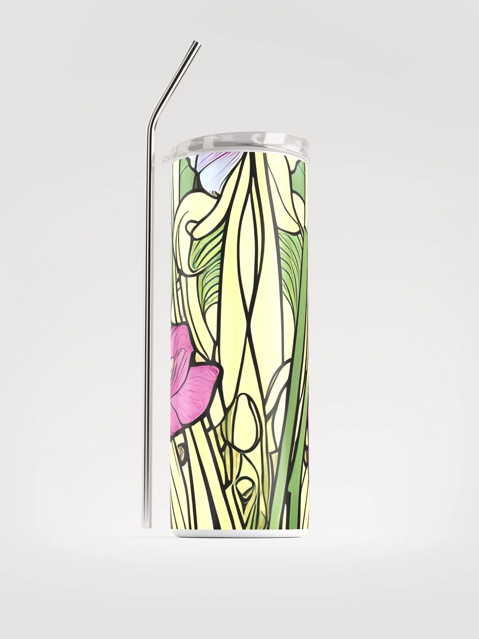 Flowers in Art Nouveau Style on Tumbler product image (1)