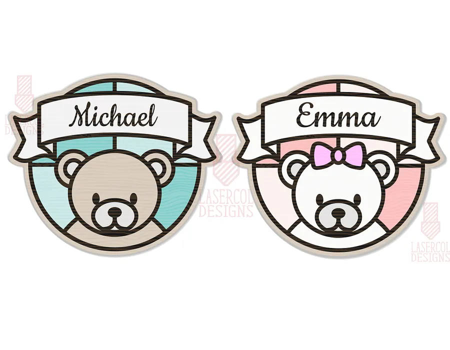 Baby Name Sign - Laser Cut Files product image (2)